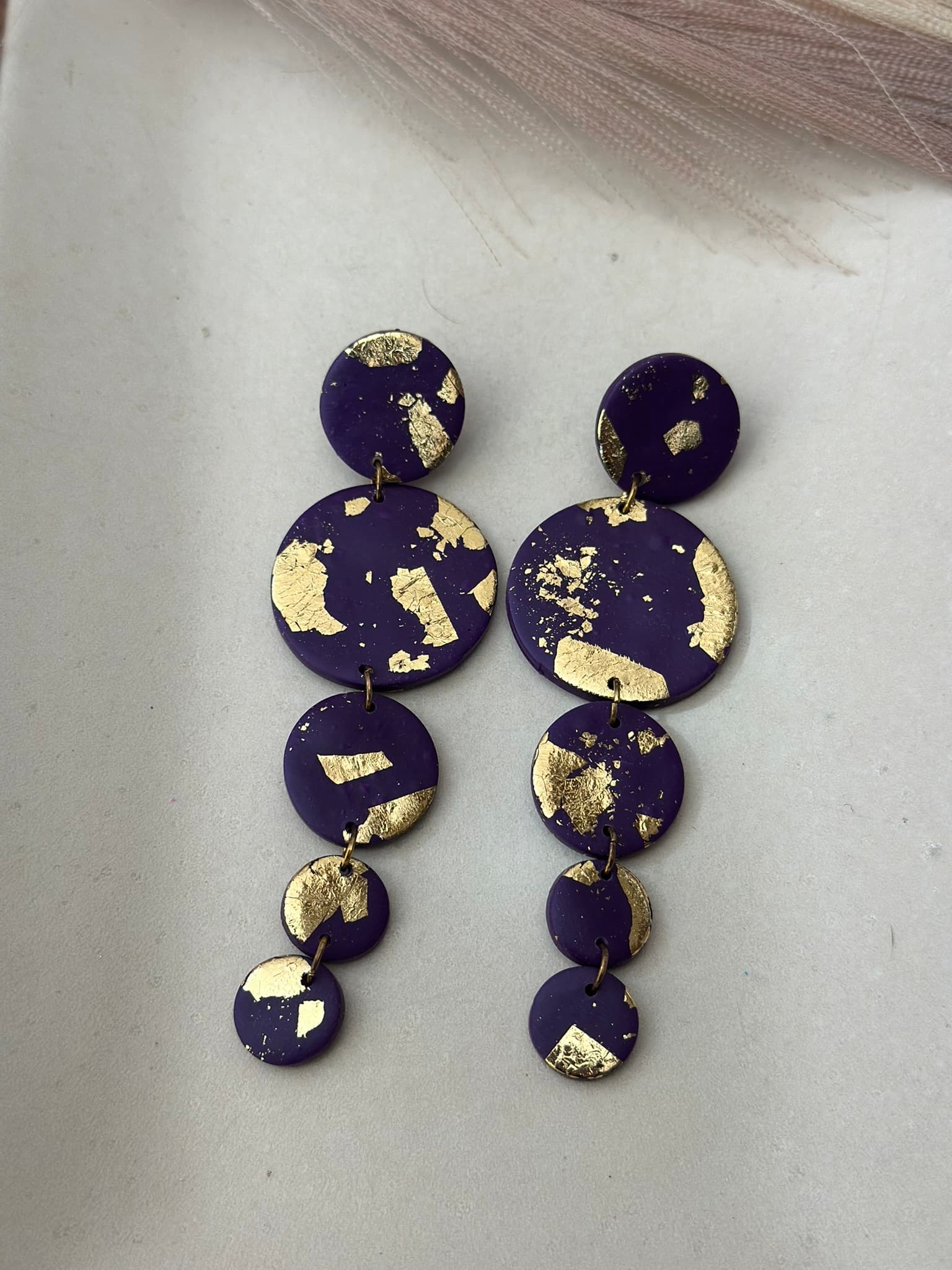 Aros ESTELA - Morado Dorado XL - Nura
