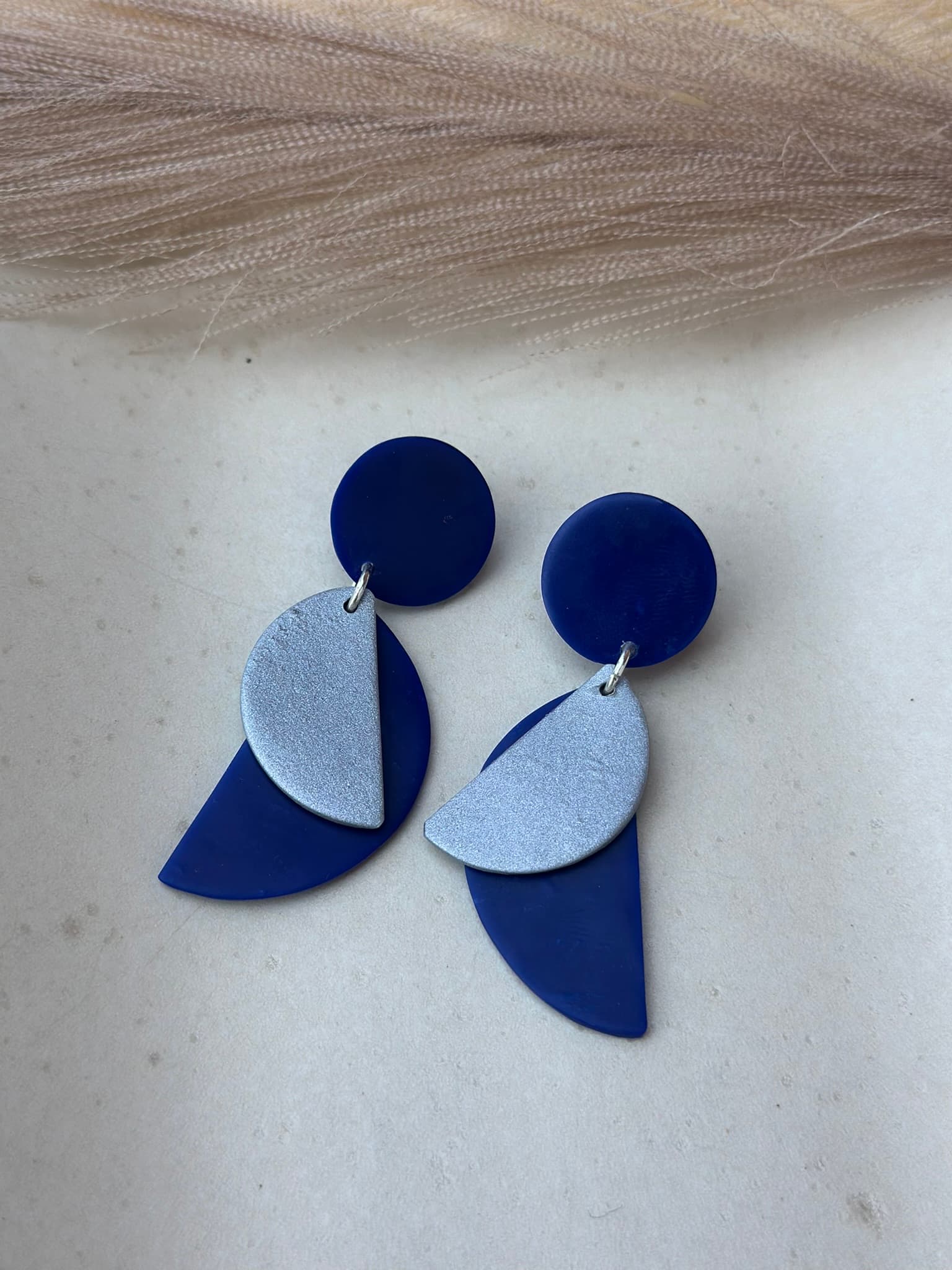 Aros CLARA - Azul Plateado - Nura