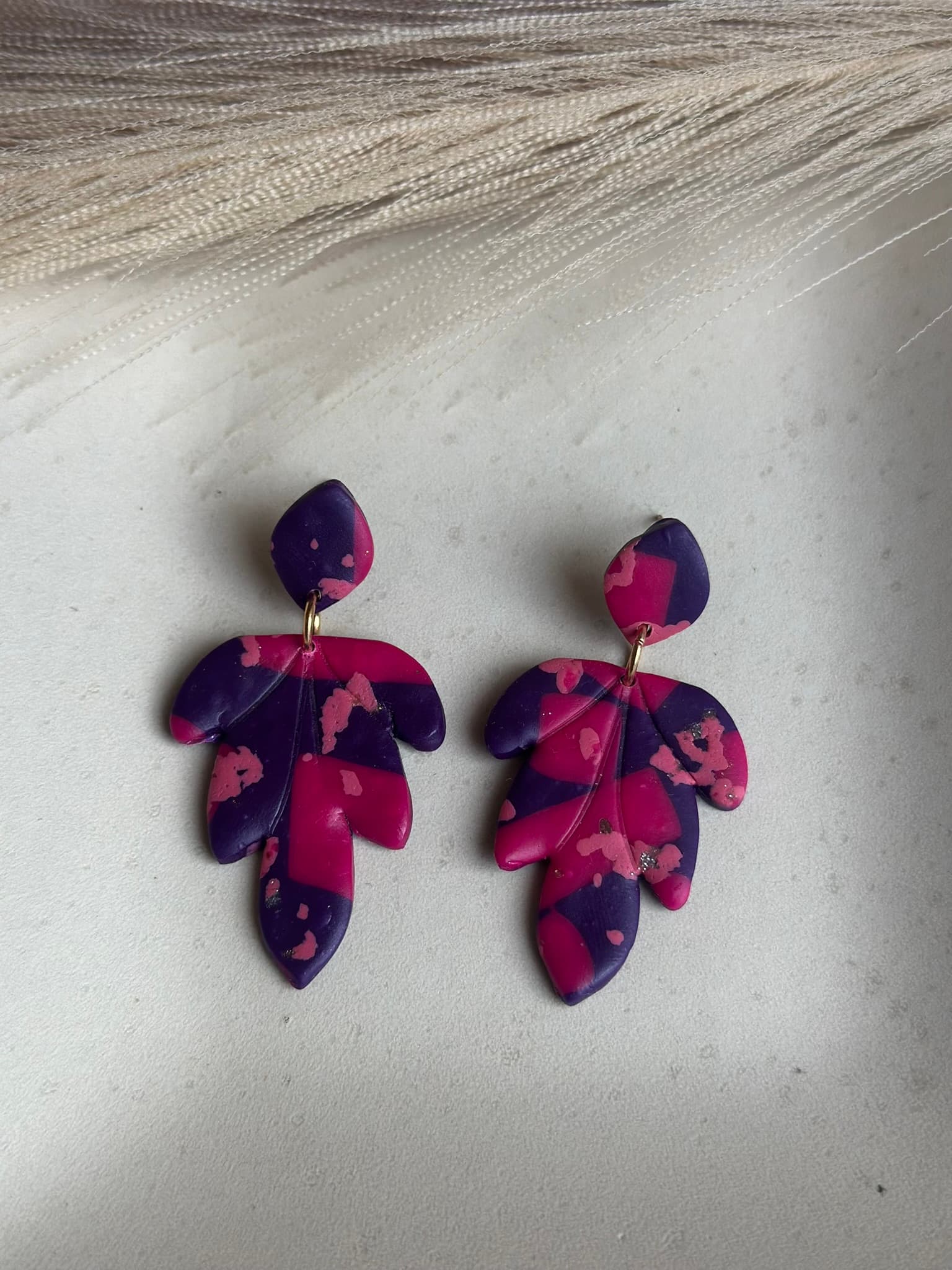 Aros VIENTO - Morado Fucsia - Nura