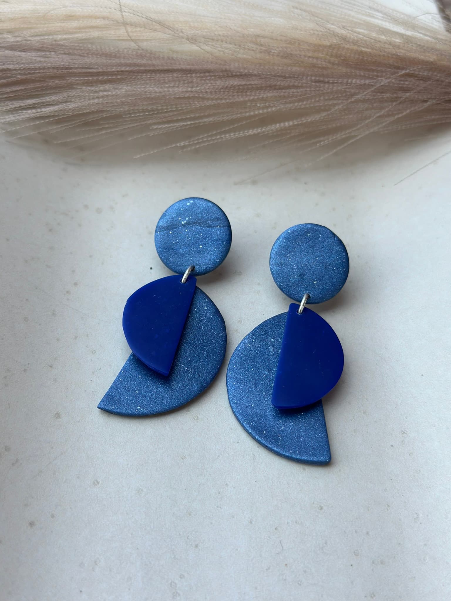 Aros CLARA - Azul Metalizado y Oscuro - Nura
