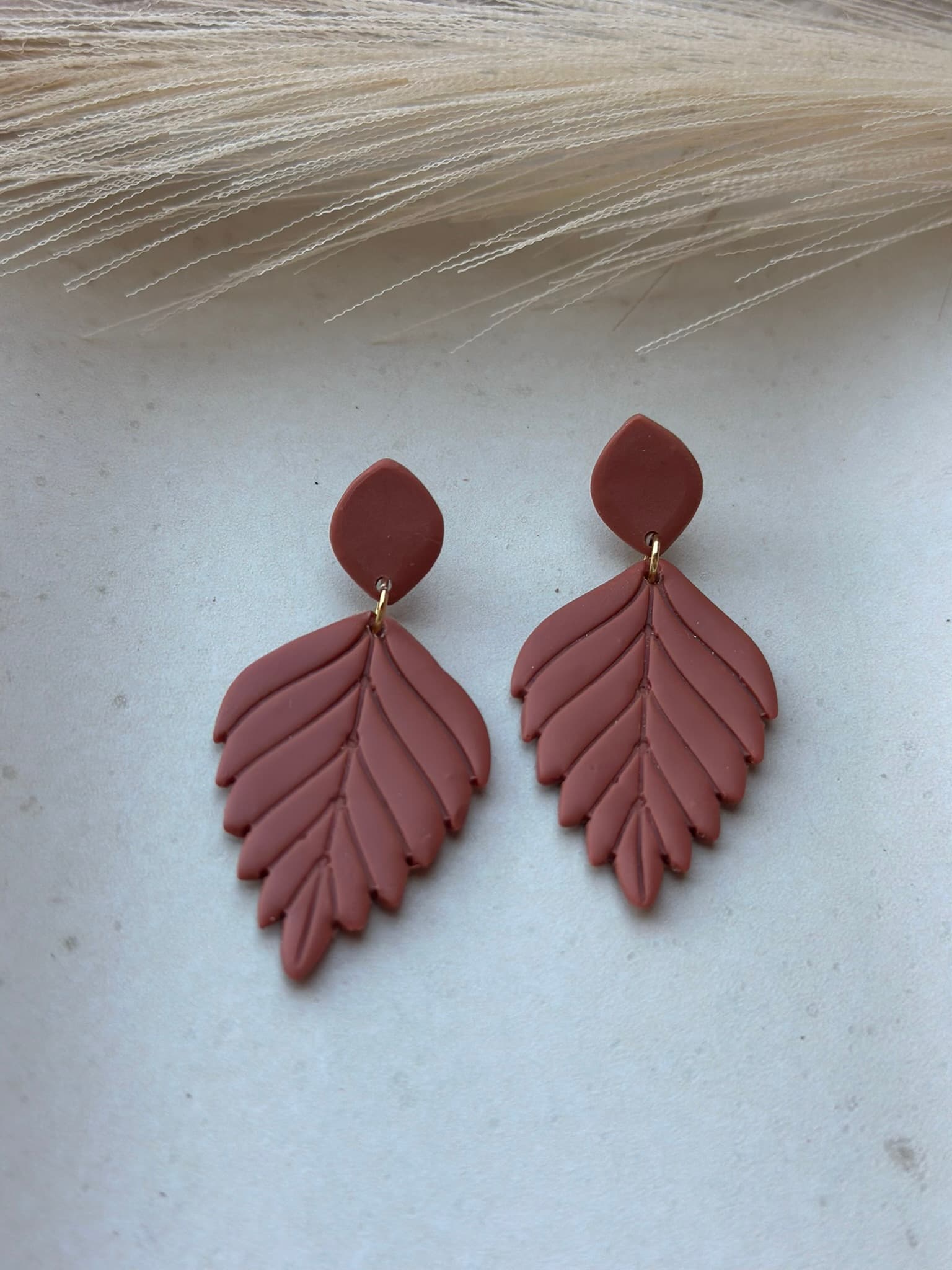 Aros HOJA - Camel - Nura