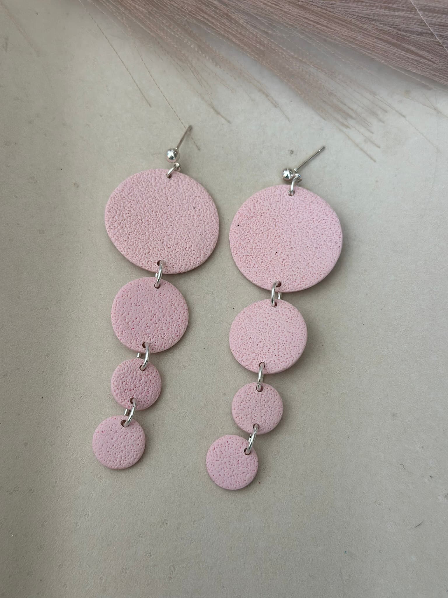 Aros ESTELA - Rosa Textura - Nura